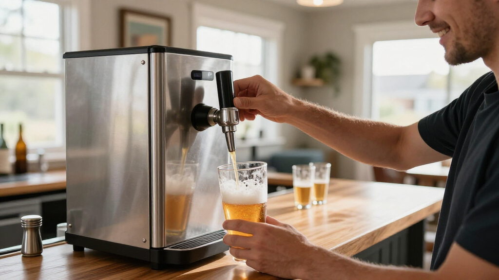 built in kegerator