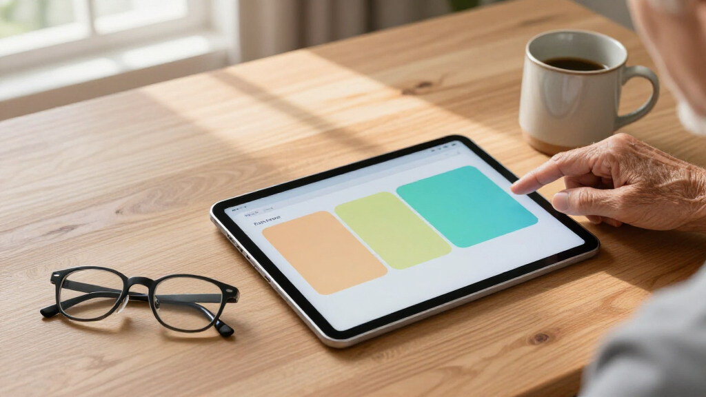 largescreen tablets for seniors easy mode
