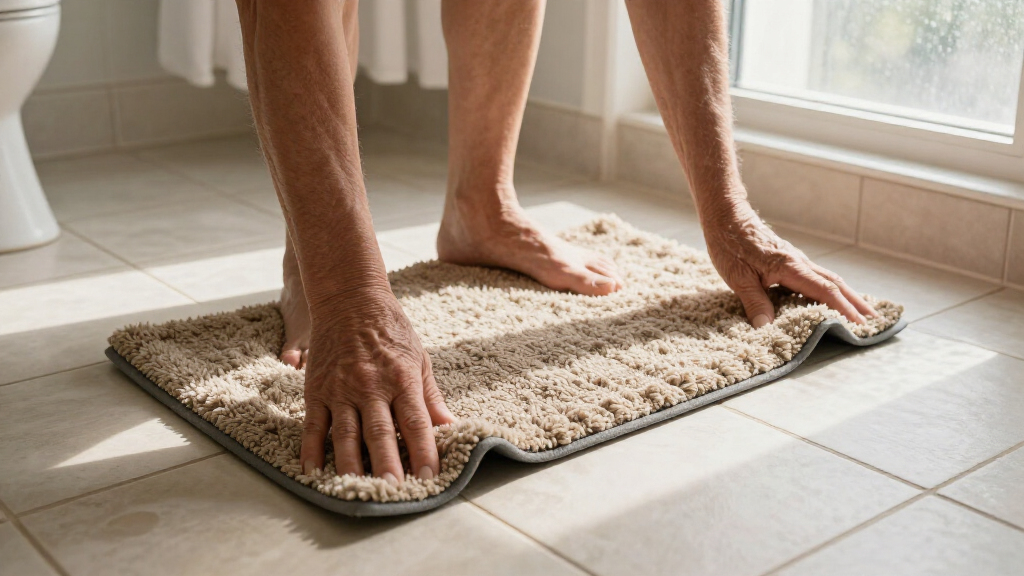non slip bathroom rugs for elderly