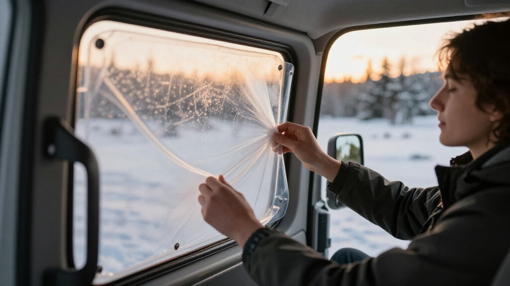 car window insulation for winter camping