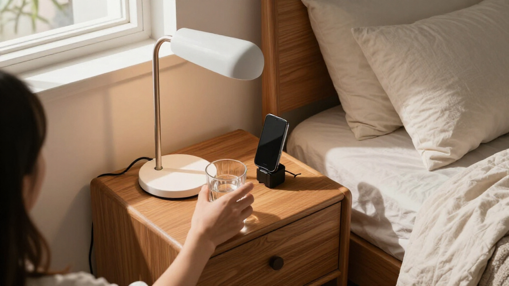 best bedside table for adjustable bed users