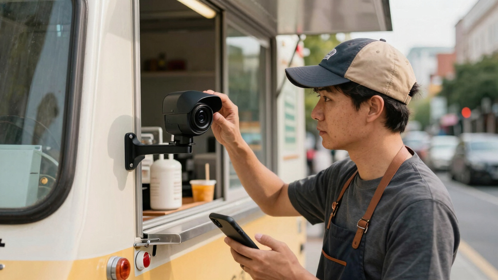 best AI security cameras for food truck business