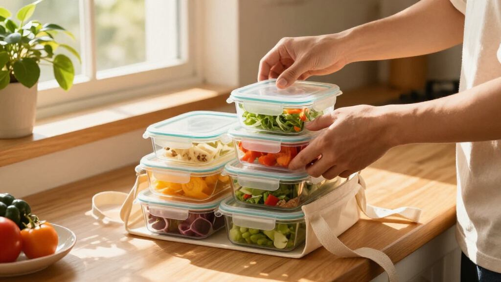 glass mealprep containers with compartments