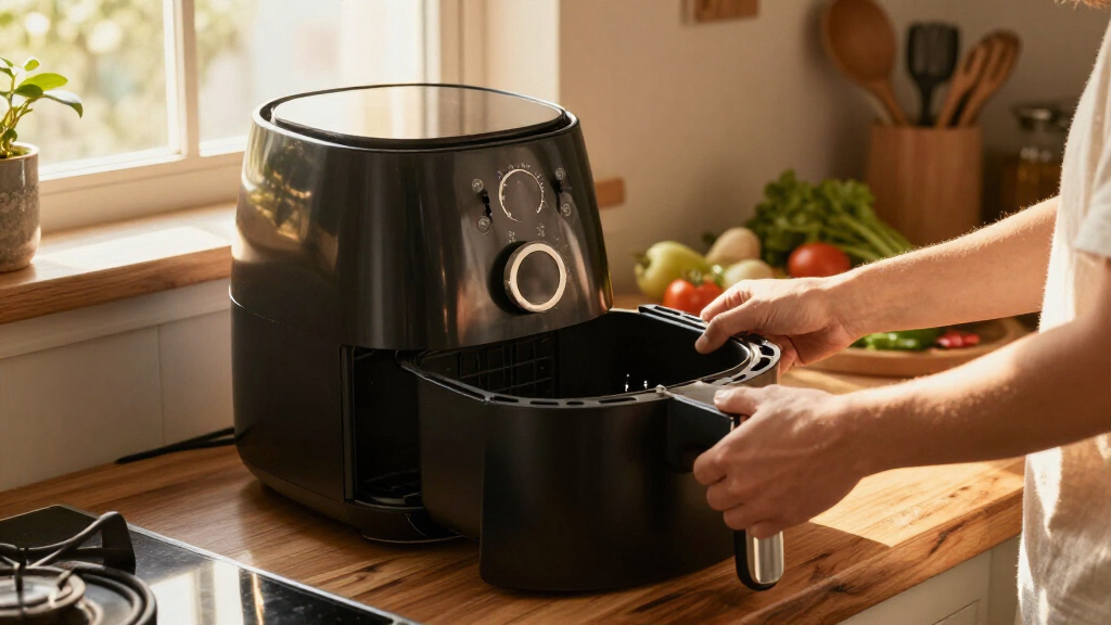 ceramic coated air fryer with dishwasher safe parts