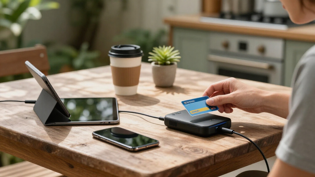 backup internet device for card processing