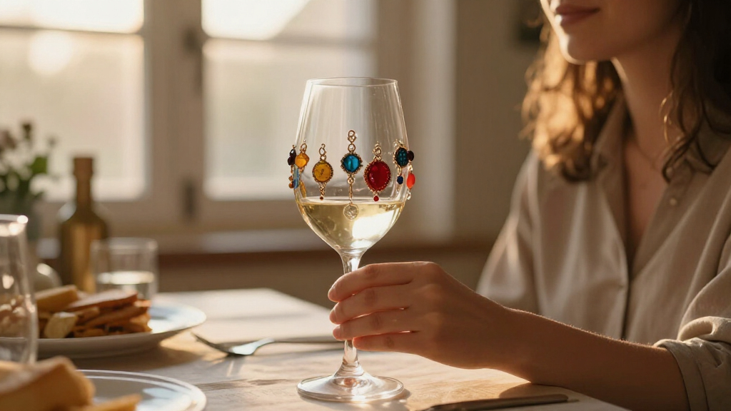 best wine glass charms