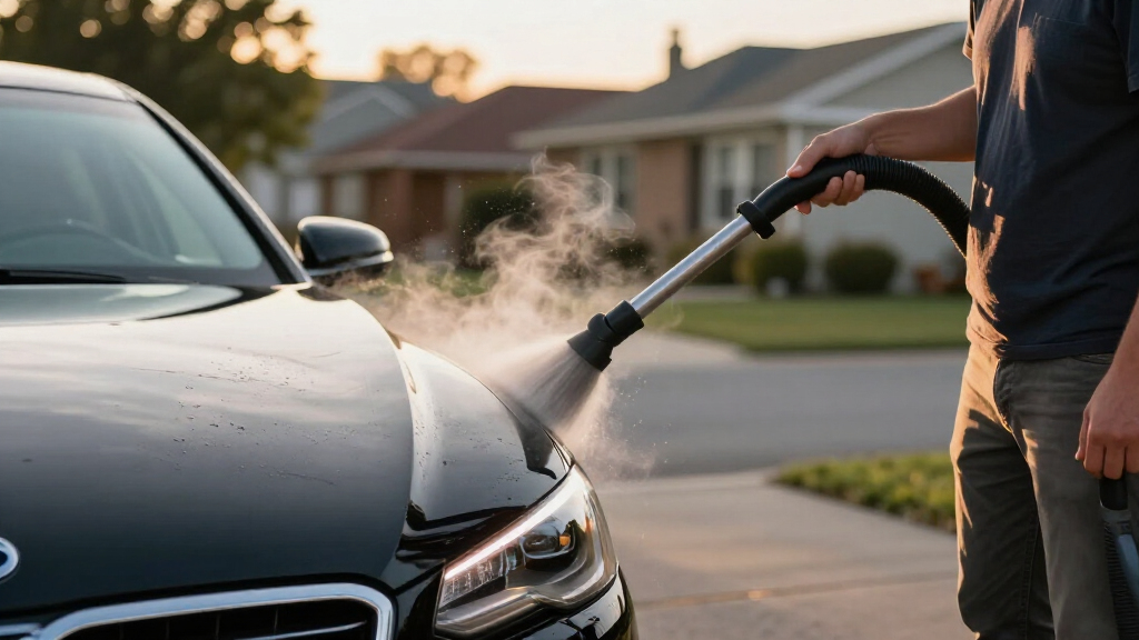steam cleaner car detailing