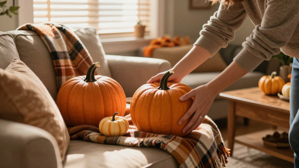 fall-themed home decor accents