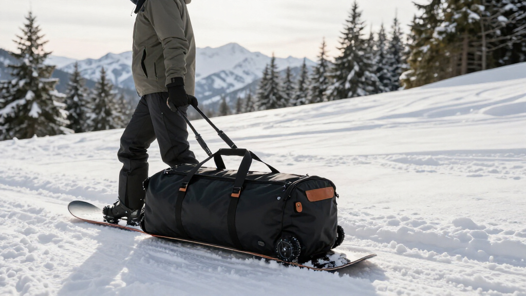 snowboard travel bag with wheels premium