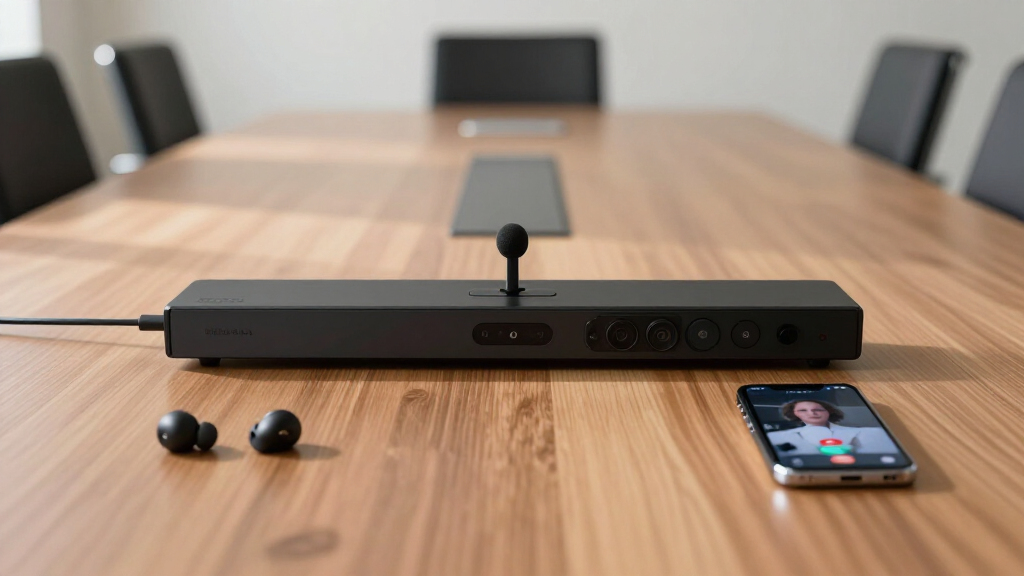 video conferencing meeting bar for conference rooms