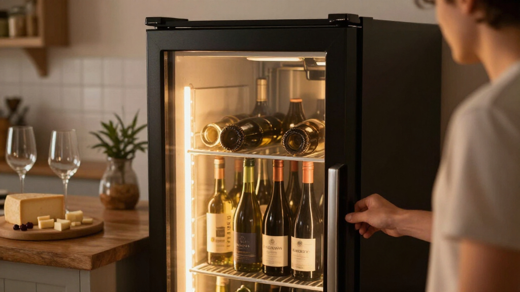 large capacity freestanding wine cooler fridge