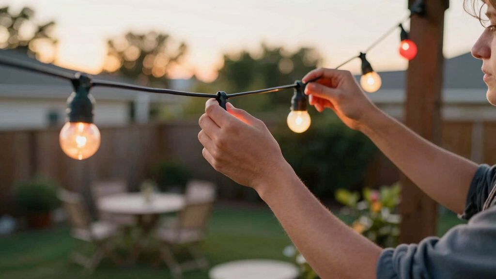 patriotic outdoor string lights