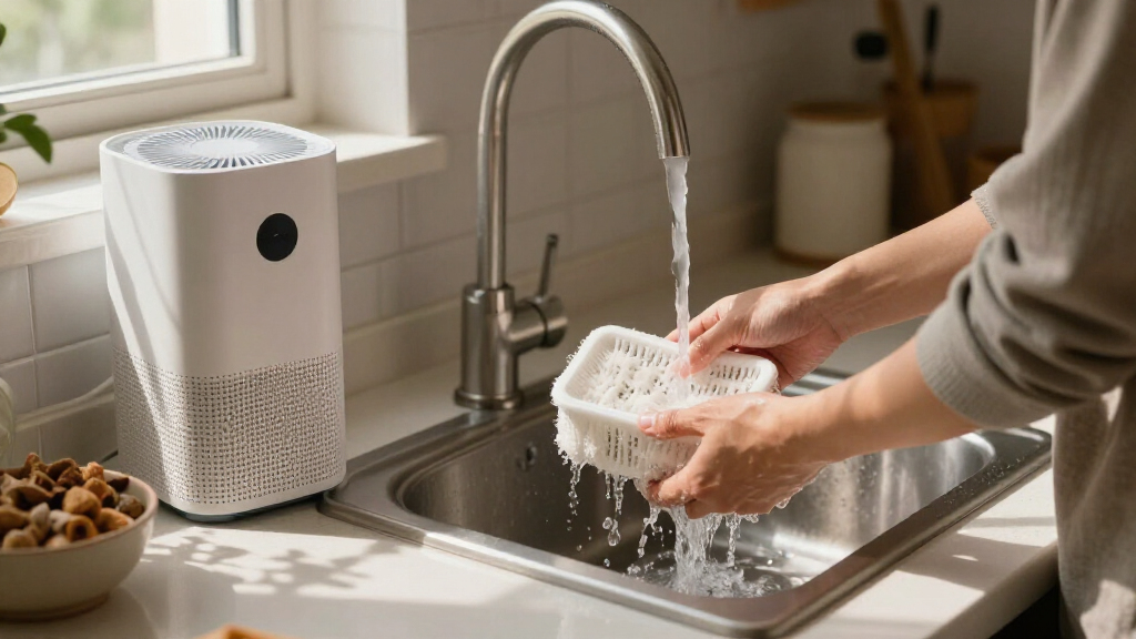air purifier with washable prefilter for pet hair