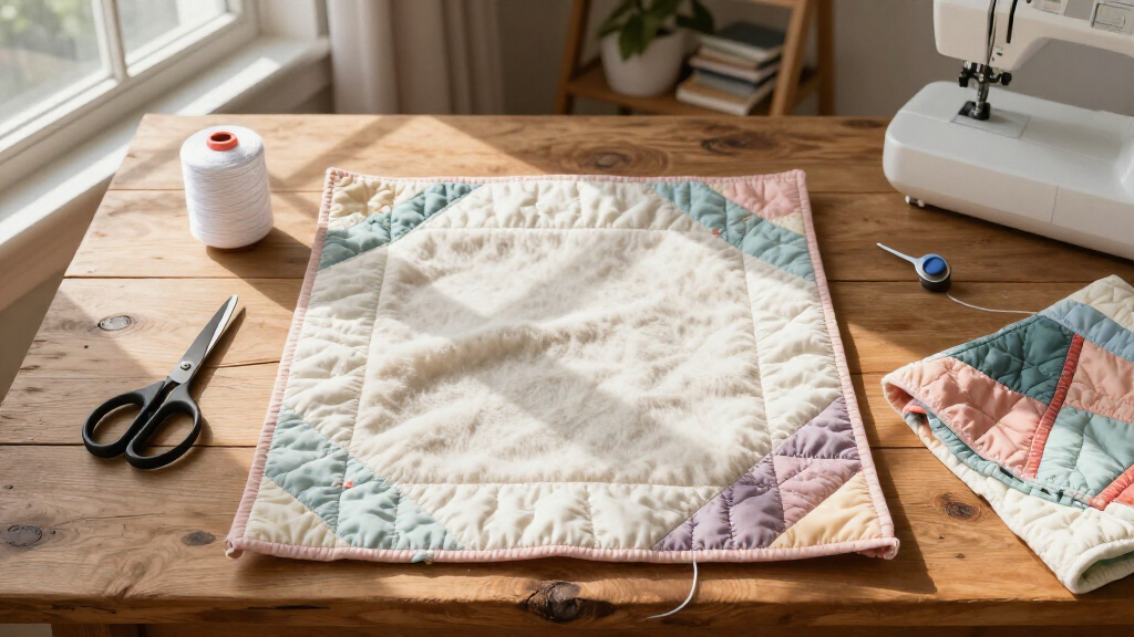 fusible fleece for quilted projects