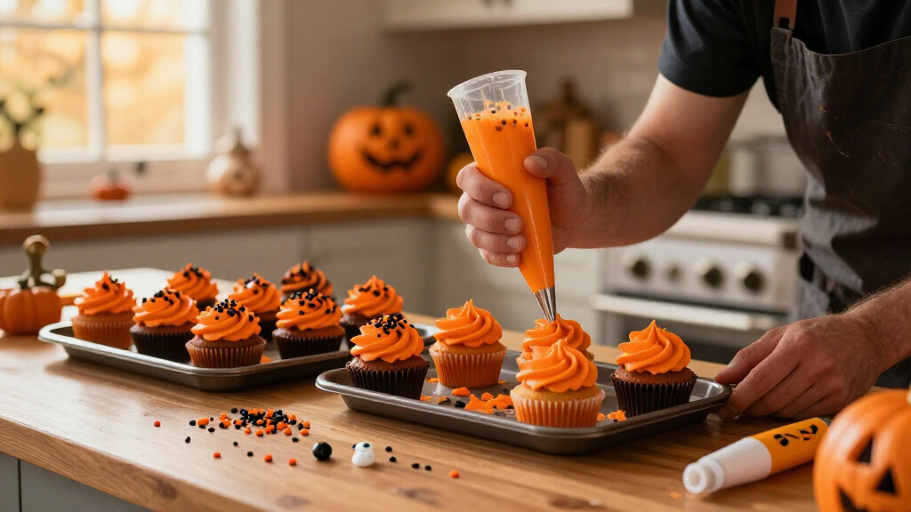 Halloween cupcake decorating supplies