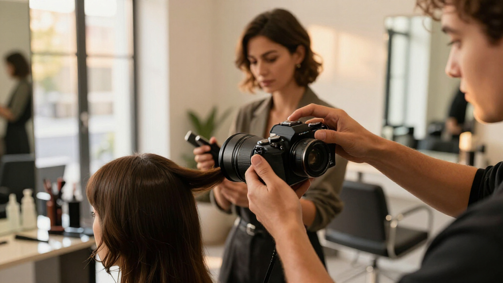 mirrorless camera for salon content
