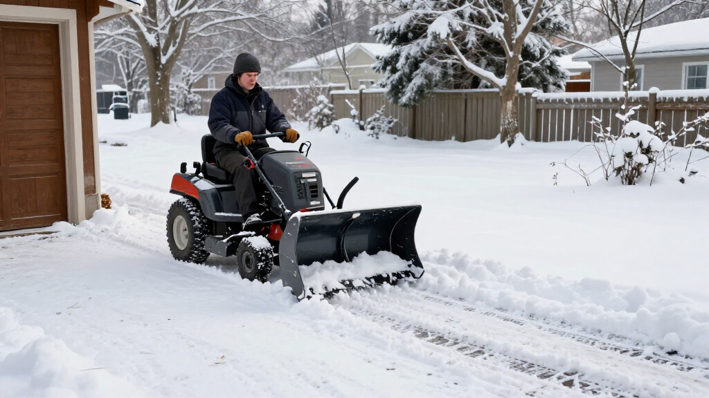 best snow plow attachments for mowers
