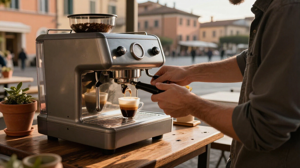 espresso and latte machine
