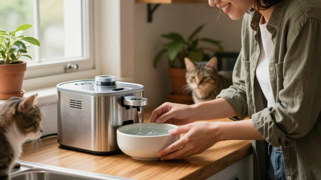 automatic pet water fountains