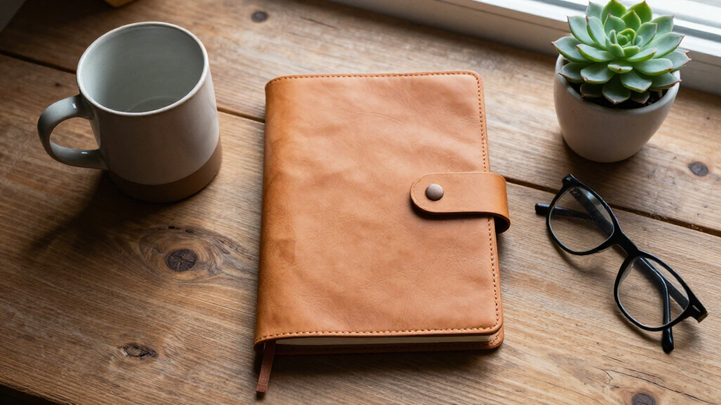 vegan leather journal notebooks