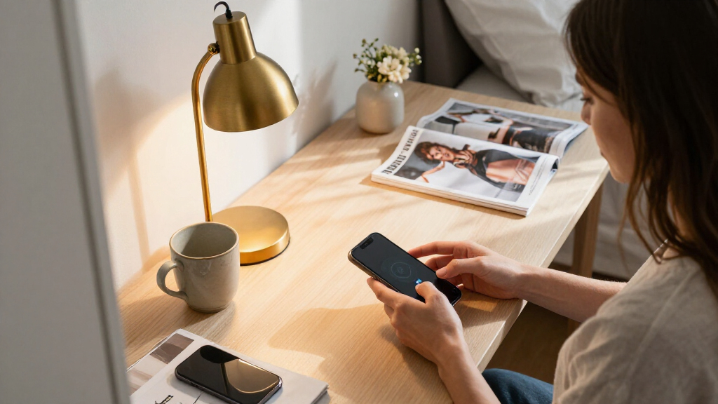 wireless charging desk lamps