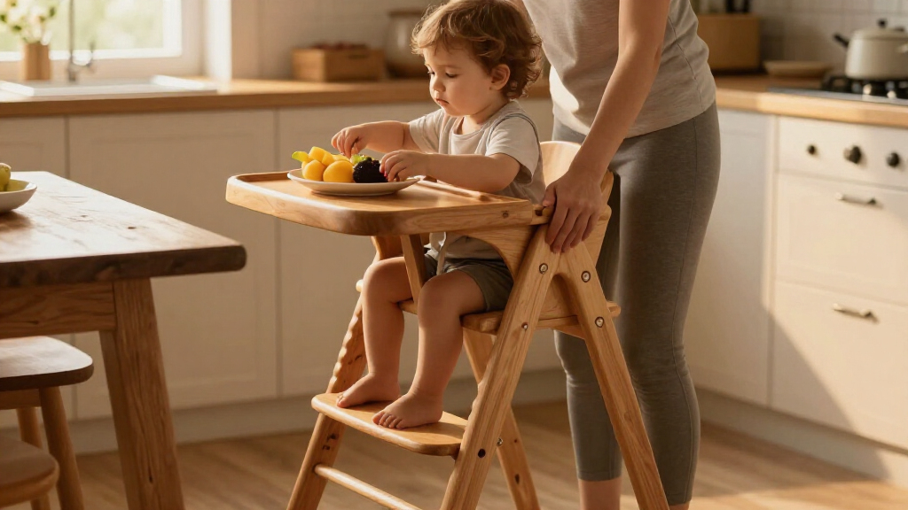 high chair convertible premium wood