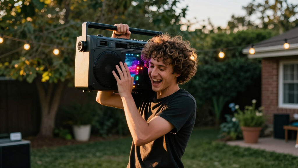 party speaker with lights for bollywood playlists
