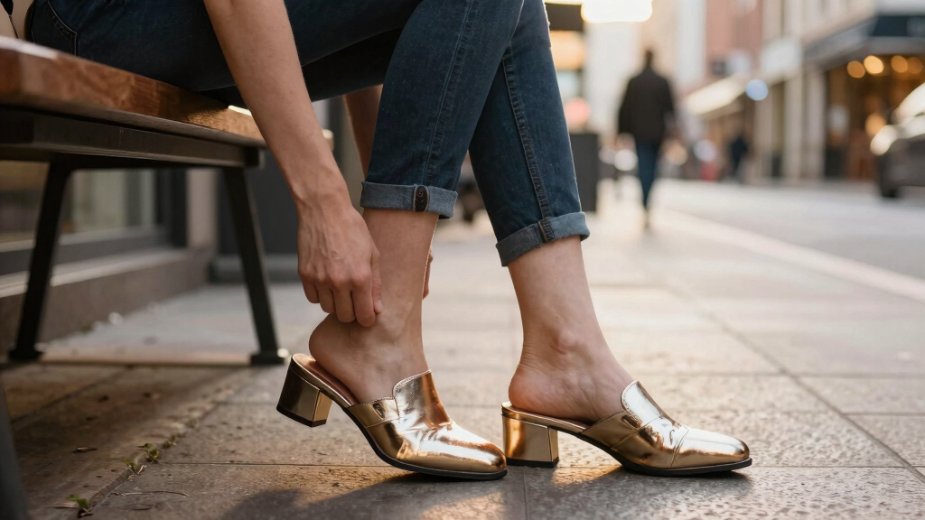 best metallic mules