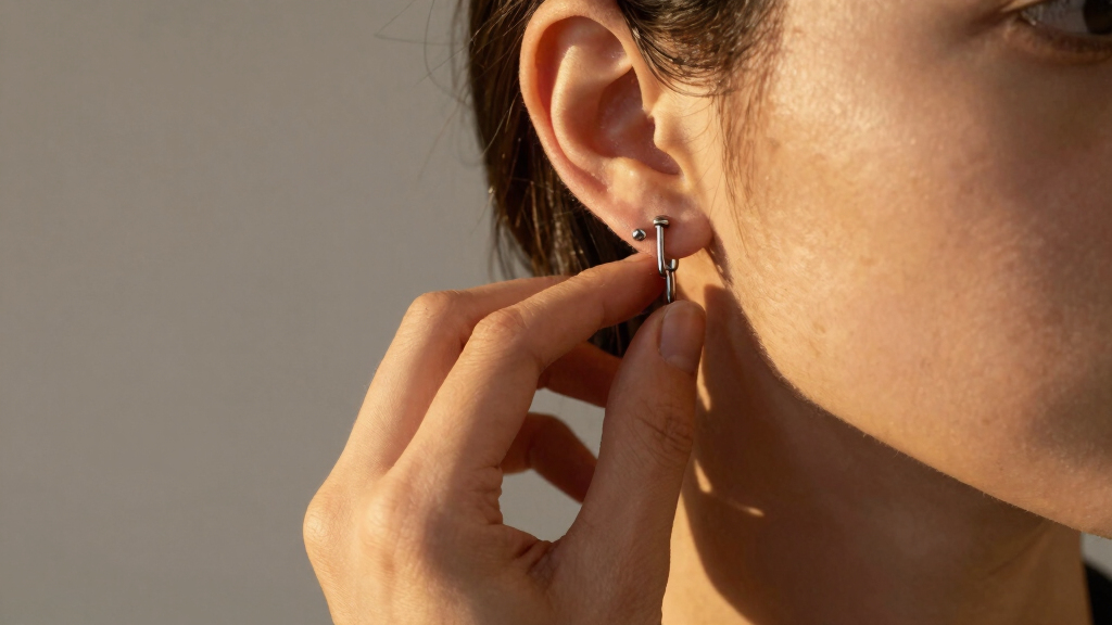 best titanium cartilage jewelry set
