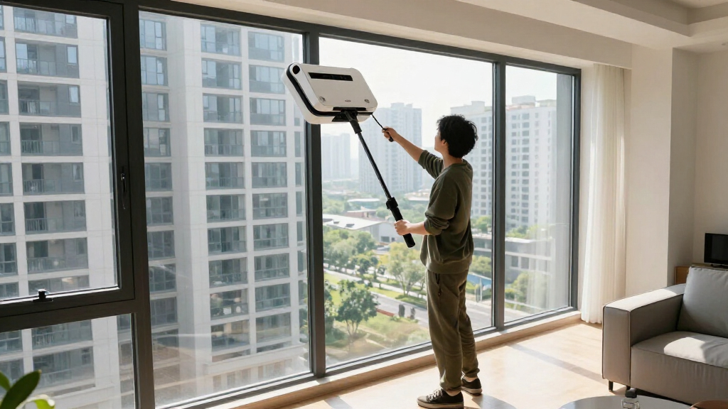 window cleaning robot for high rise apartments