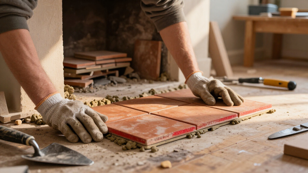 best DIY fireplace tiles