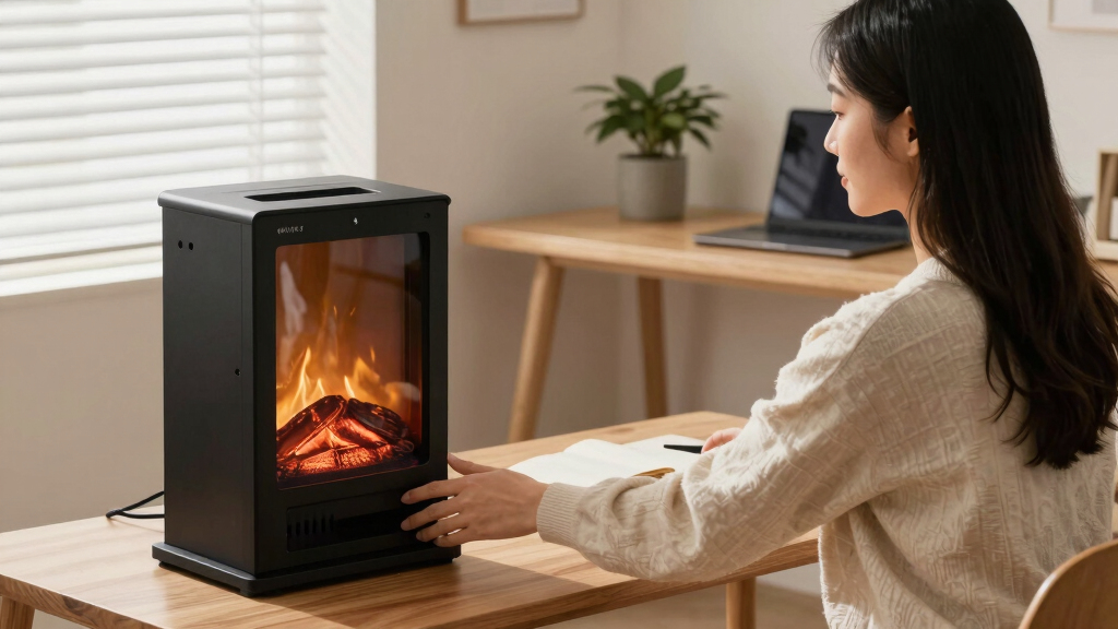freestanding electric fireplaces for home offices