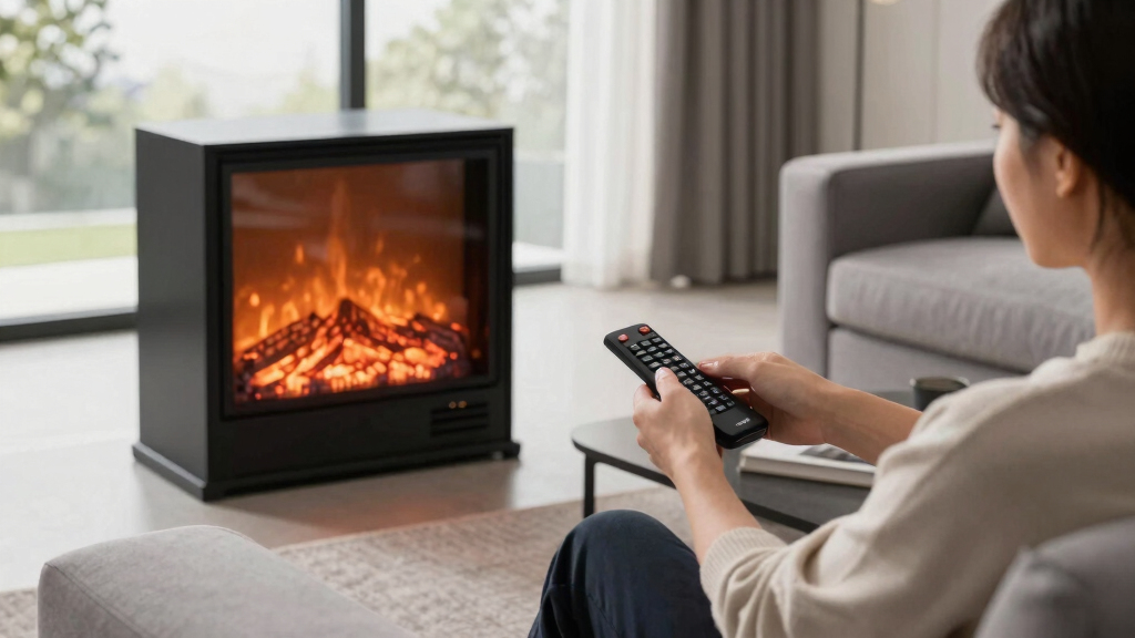 electric fireplaces with remote control