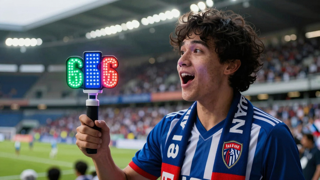 soccer fan LED light displays