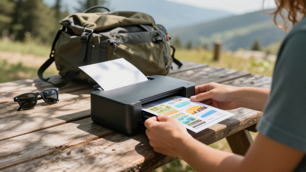 compact printer for travel office