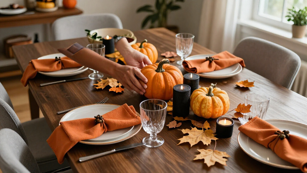 Halloween table decorations