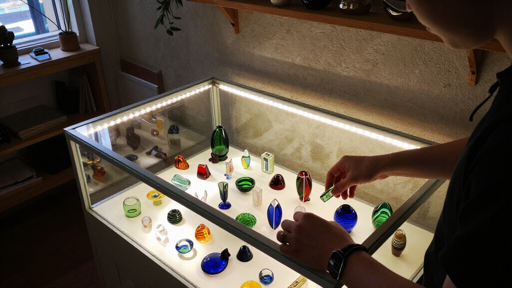 best crystal display cabinet with lights