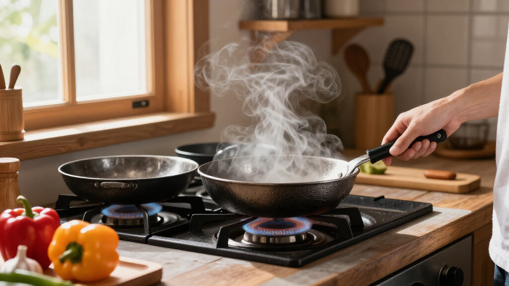 carbon steel pan set for high heat cooking
