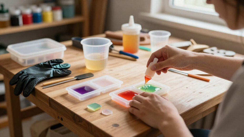resin casting starter kit with molds and tools