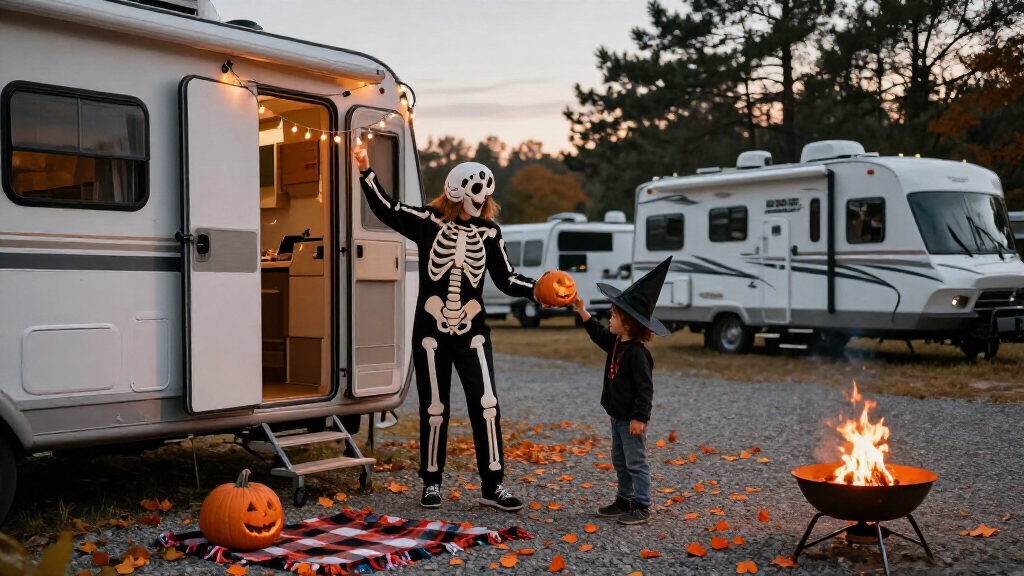 Halloween RV camping costumes
