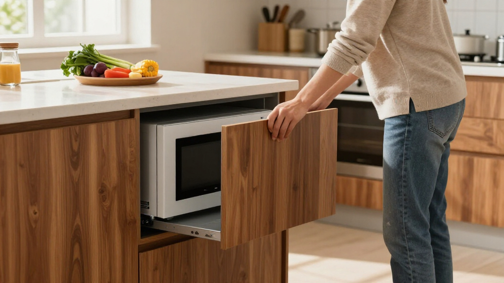 built in microwave drawer