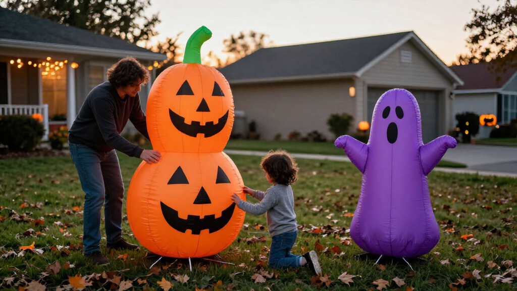 halloween inflatable yard decorations