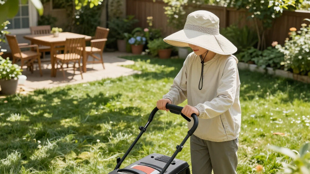 best sun protection hats for all day mowing