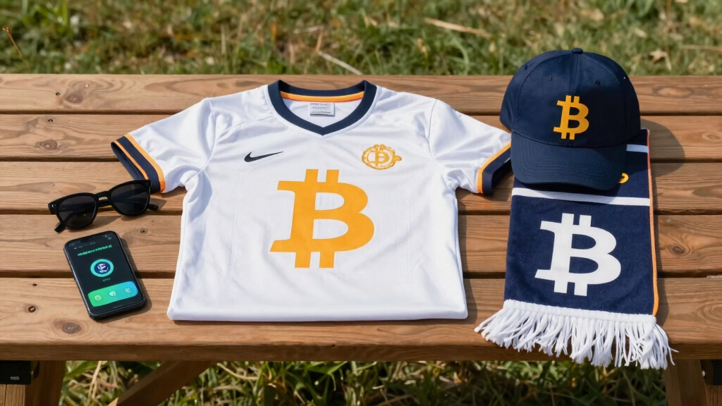 Bitcoin-themed soccer fan apparel
