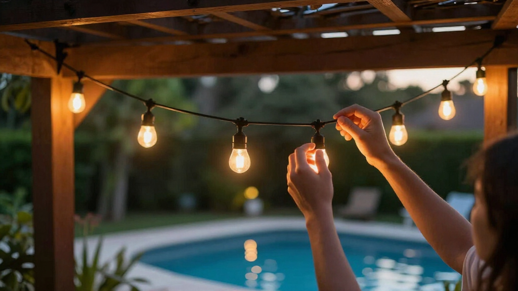 outdoor string lights for patios