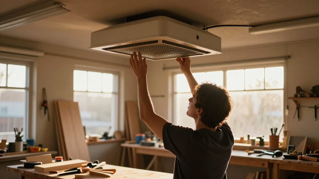 ceiling mounted shop air cleaner in canada