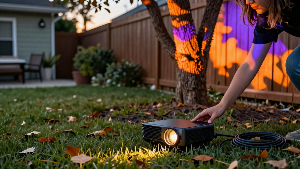 halloween outdoor projector lights