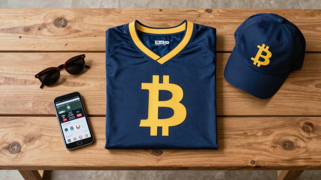 Bitcoin-themed soccer fan apparel