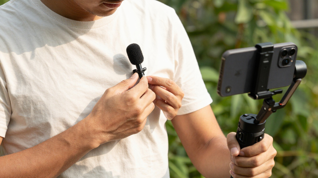 wireless lavalier microphone for vlogging
