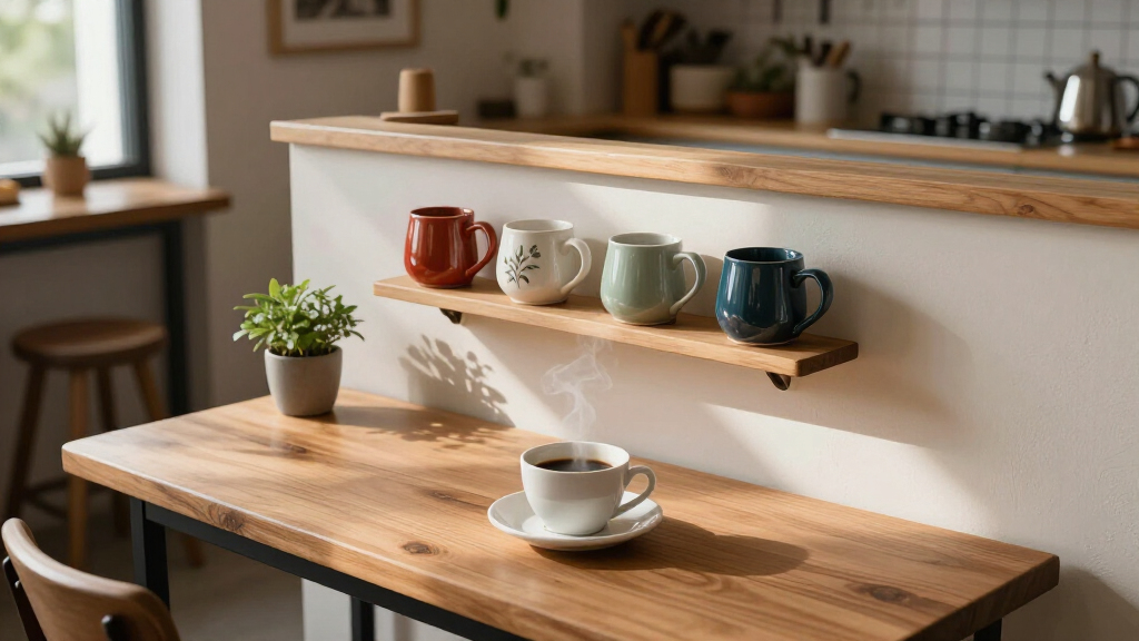 best wall shelves for coffee mugs